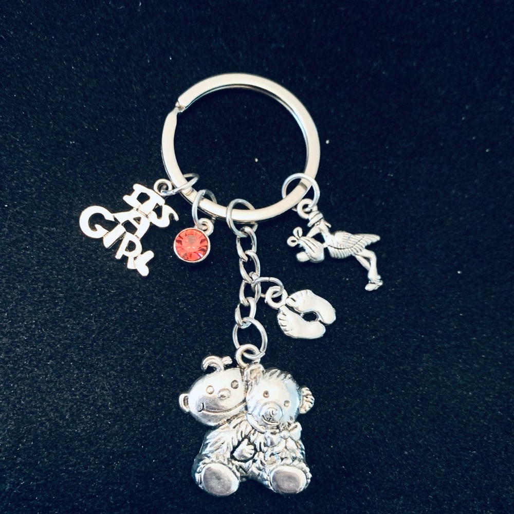 “It’s A Girl” New Mommy/mom-to-be baby themed keychain